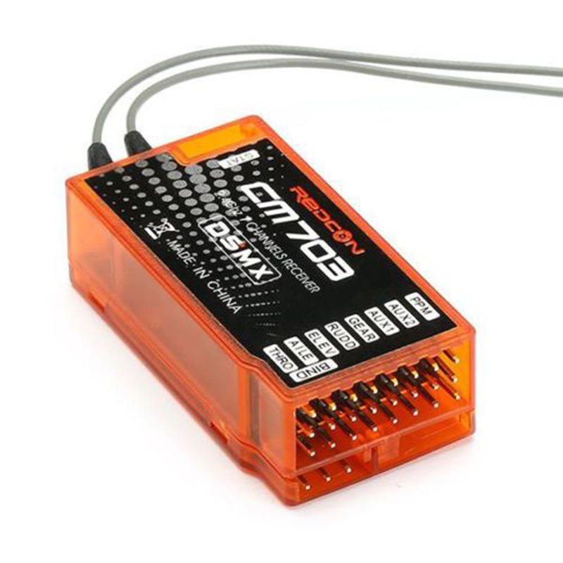 CM703 Receiver DSM2 DSMX Small Satellite 7 Channel PPM PWM Output - Image 3