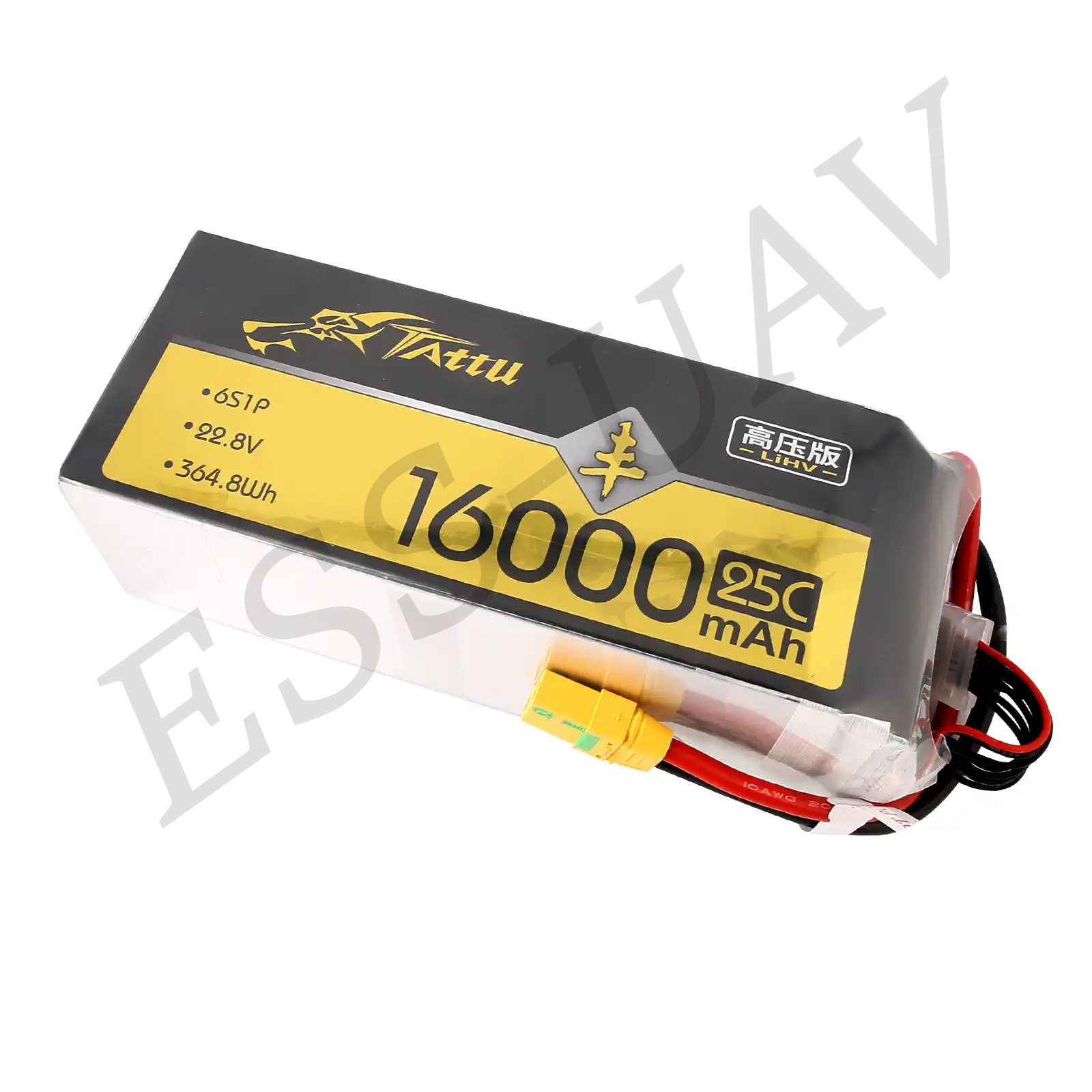 Литий-ионный аккумулятор Tattu Grignard HV на 16000 мАч, 25C, 22,8 В, 6S для дронов для защиты растений весом до 10 кг - Image 3