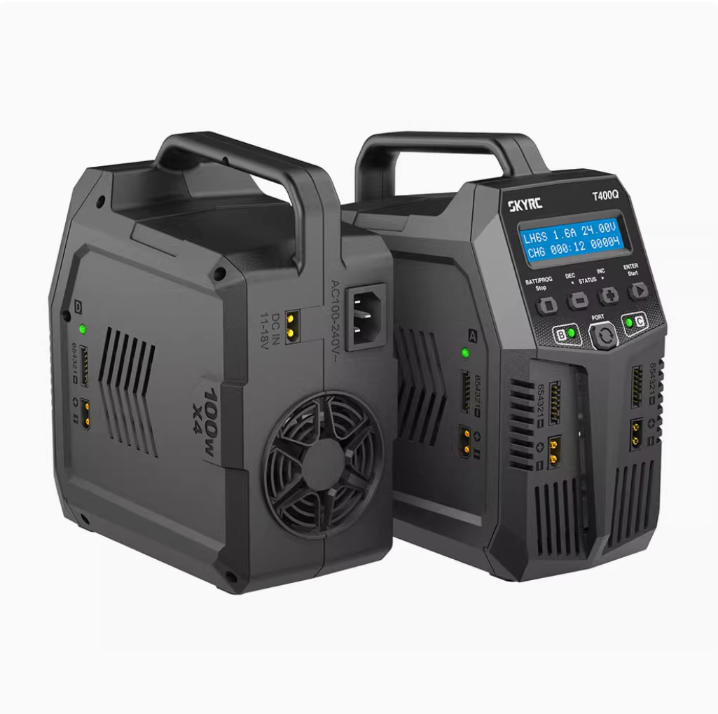 Skyrc T400Q 4x10A – 4-Kanal-Intelligenz-Ladegerät mit integriertem Netzteil für RC-Autos, Boote und FPV-Drohnen - Image 4