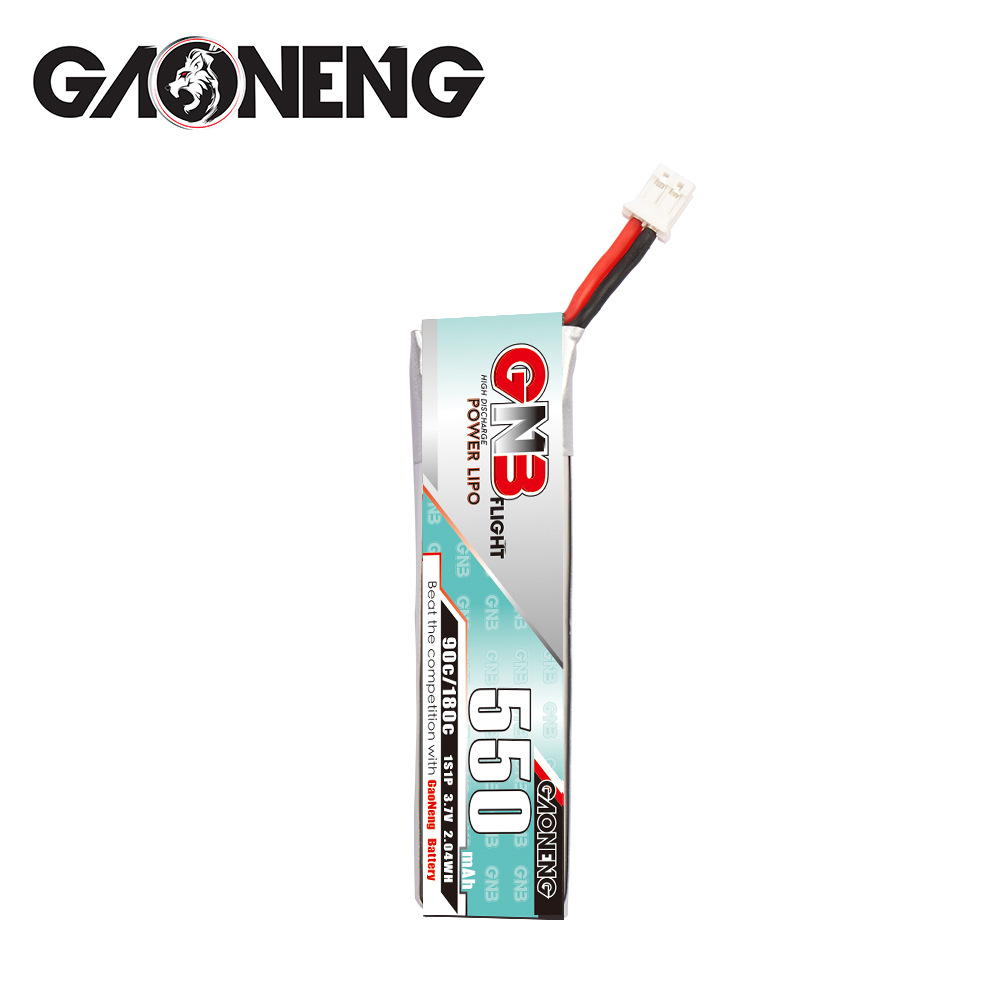 GNB High Energy 550mAh 1S 37V 90C LiPo Battery for Mini FPV Drone GNB5501S90A Custom Plug - Image 5