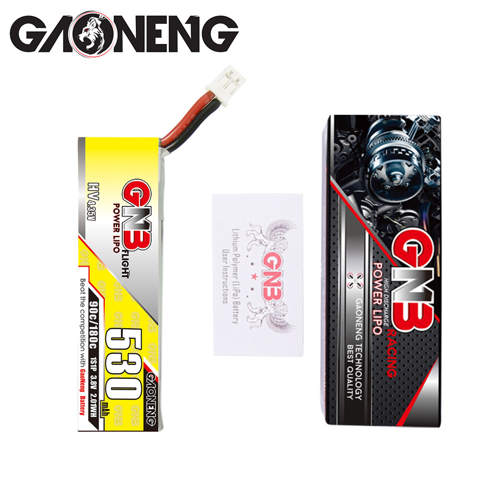 GNB 530mAh 1S 3.8V 90C HV LiPo Battery for 2.5 Inch FPV Drone BNF Models - Image 4