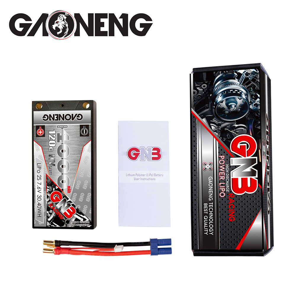 GNB 4000mAh 2S 7,6V 120C HV LiPo-Akku für RC-Rennwagen – robuste Hartschalen-LCG-Konstruktion - Image 4