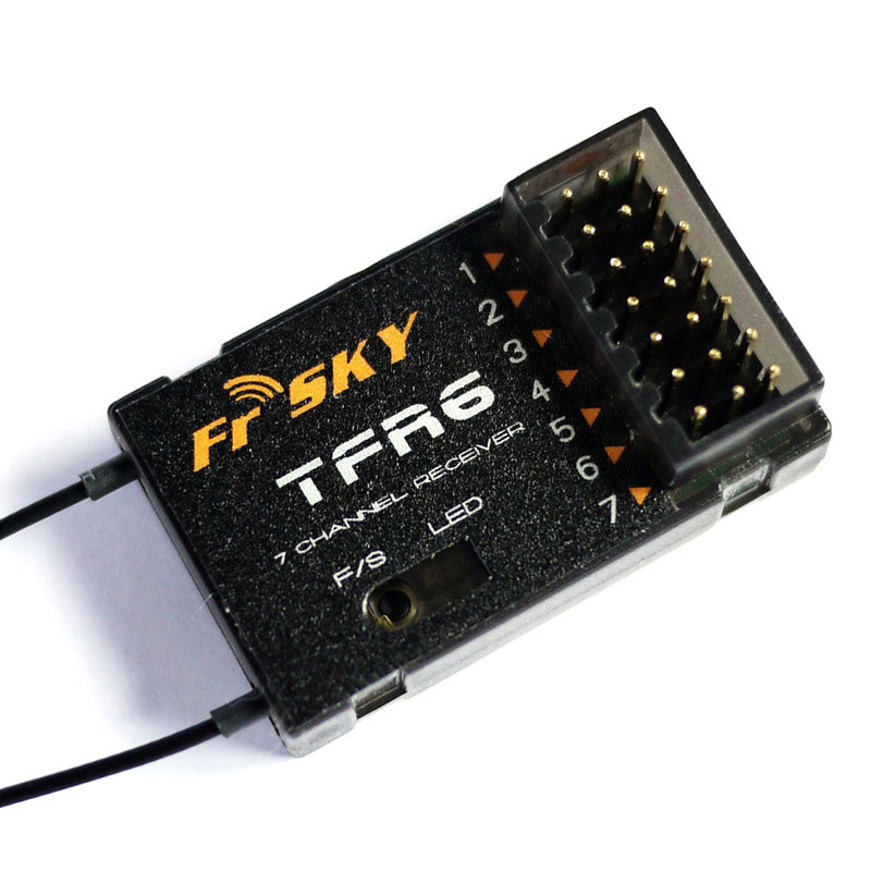 FrSky TFR6 TFR6-A 2.4G 7-Channel FASST Compatible Receiver Futaba Remote TFR6A - Image 4
