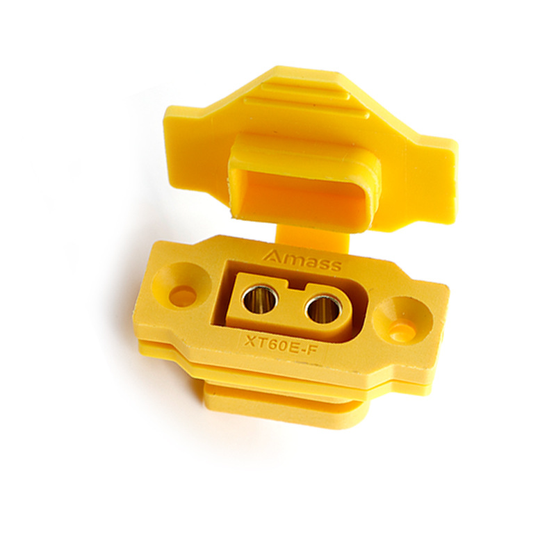 Amass XT60E F-Weiblicher Stecker – flammhemmend, zur Panel-Montage mit Staubabdeckung für XT60H M - Image 5