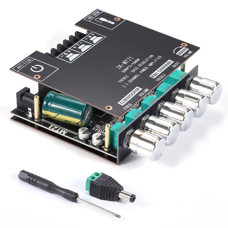ZkMt21 21 Channel Bluetooth Digital Amplifier Module 50W 2 100W High Low Tone Super Bass Audio Board - Image 5