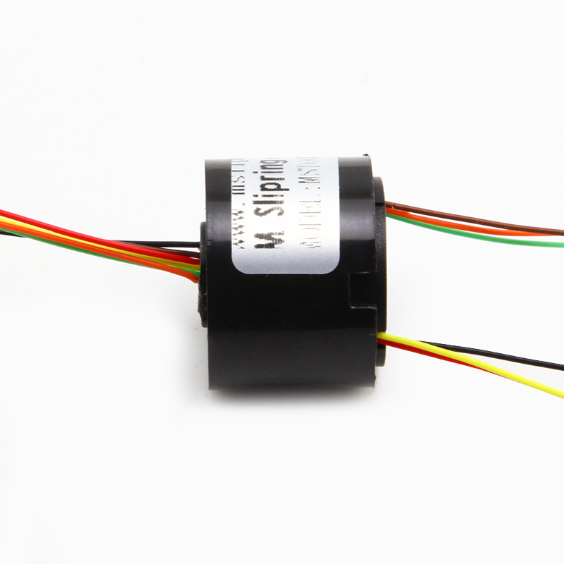 Through Hole Slip Ring 7mm 2 to 6 Channels Hollow Shaft Electric Collector Ring Brush - Image 2