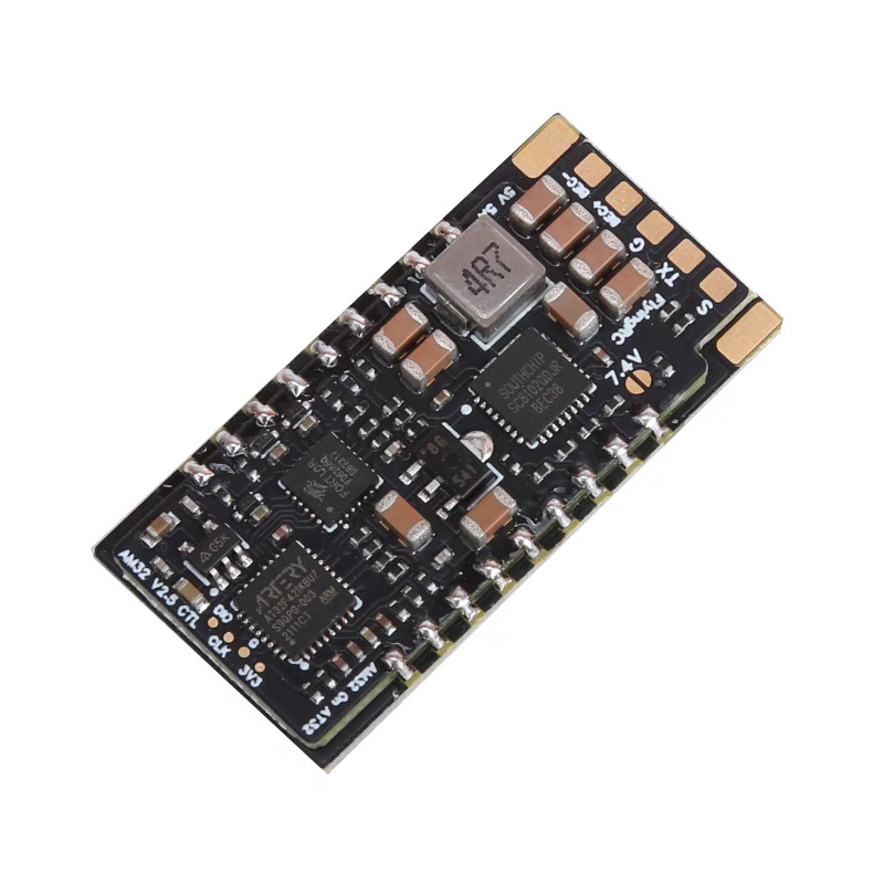Flyingrc Produces AM32 ESC V2.5 75A Gold Sealed Single Brushless ESC for Aircraft Car Models with Heatsink - Image 5