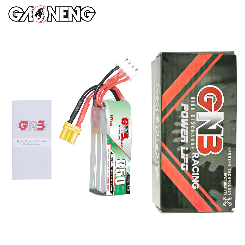 GNB High Energy 350mAh 3S 11 4V 70C HV Lipo Battery for FPV Drone RC Models - Image 4
