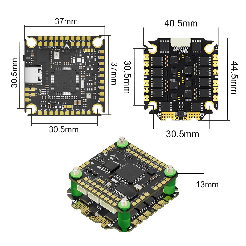 Aocoda Rc F465S F475S F405 Flugsteuerung mit 65A/75A ESC für FPV-Überquerungsdrohnen - Image 3