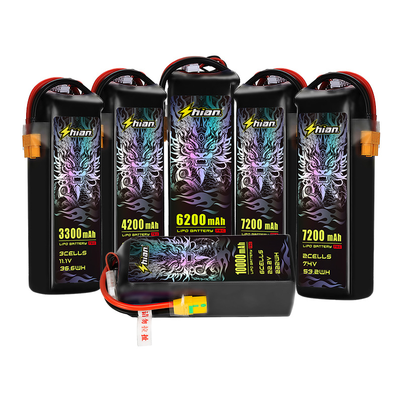 Shianmx LiPo-Akku 4200mAh 5200mAh 6200mAh 75C 7,4V 11,1V für RC-Autos und Gelände-Fahrzeuge - Image 5