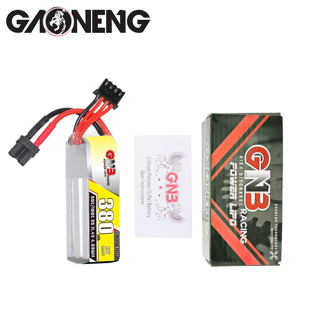 GNB High Energy 380mAh 3S 11.4V 90C HV Lipo Battery for FPV Drones RC Aircraft - Image 4