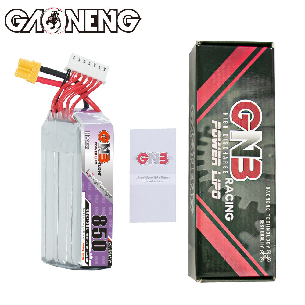 GNB Hochleistungs-Akku mit 850 mAh, 6S, 22,8 V und 60 C für FPV-Drohnen GNB8506S60AHV - Image 4