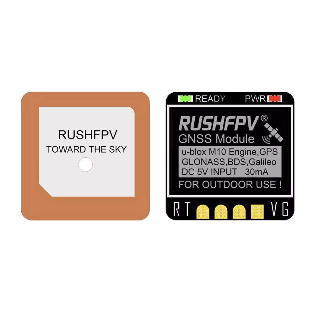 RushFPV GNSS MINI Navigation Unit GPS Dual Protocol for FPV Traversing Aircraft Fixed Wing Return Rescue - Image 3