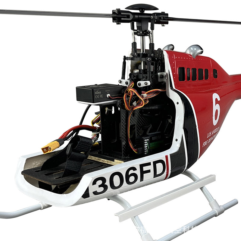 450 470 Level Bell 206 Realistic Remote Control Helicopter Model with Flight Control - Image 4