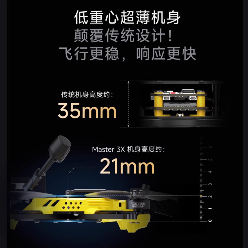 Speedybee Master3X Flying Machine O4 Pro Image Transmission HD 3.5inch FPV Fast Bee - Image 3