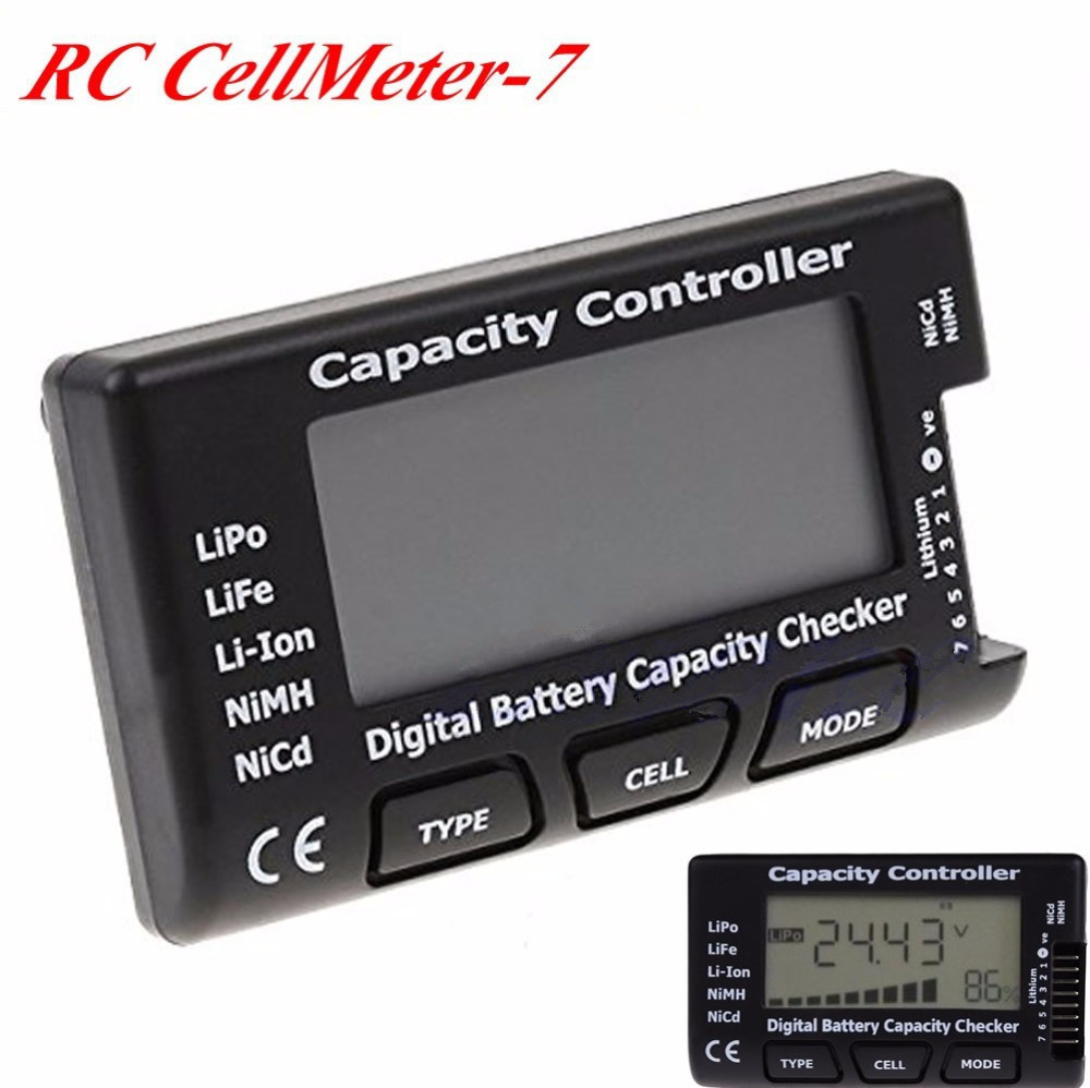 Cellmeter-7 Digital Battery Tester 2-7S Voltage Display for RC Aircraft Lithium Batteries - Image 4