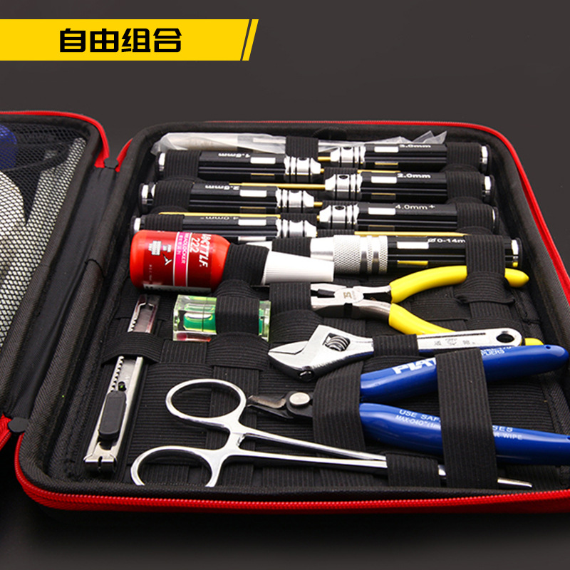 Model Aircraft Tool Kit Large Capacity Storage Bag FPV Drone Assembly Maintenance Tools - Image 4