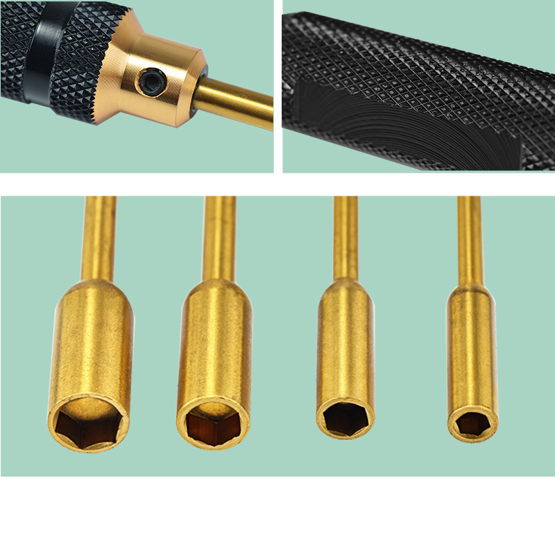 Model Hexagon Socket Maintenance Tool Set Titanium Gold Silver 4 0 5 5 7 0 8 0mm - Image 2