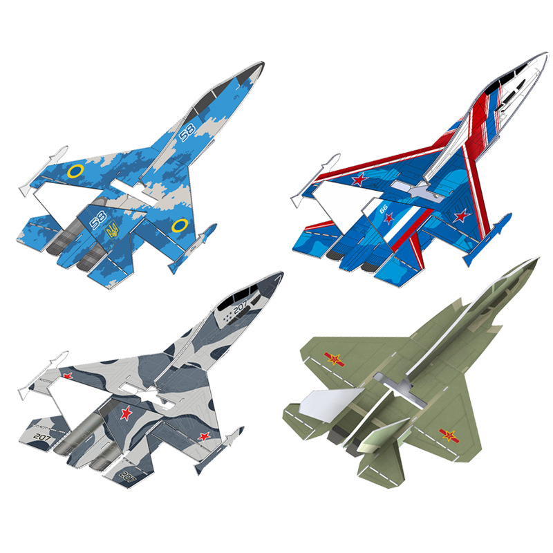 Magic Board Fixed Wing Model Airplane Kt Board Crash Resistant Foam Su27 Su-27 Board Kit Flying Set - Image 4