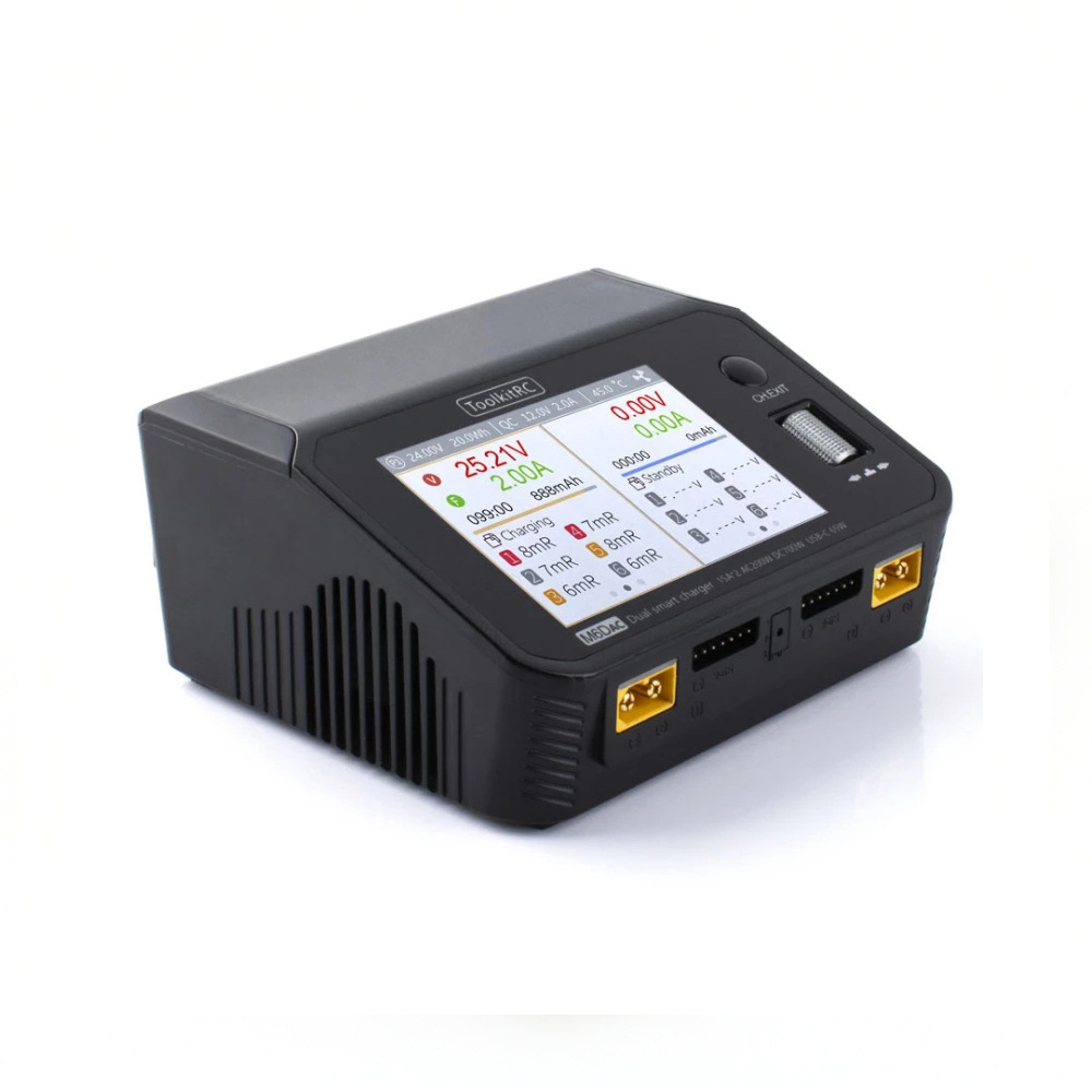 ToolkitRC M6DAC 700W 15A AC DC Dual Channel Balance Charger Built in Power Supply for FPV Drone Batteries - Image 2