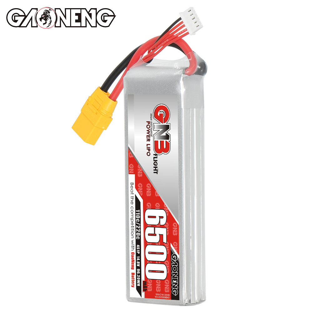 GNB High Energy 6500mAh 4S 14.8V 110C LiPo Battery for FPV Drone RC Models - Image 3