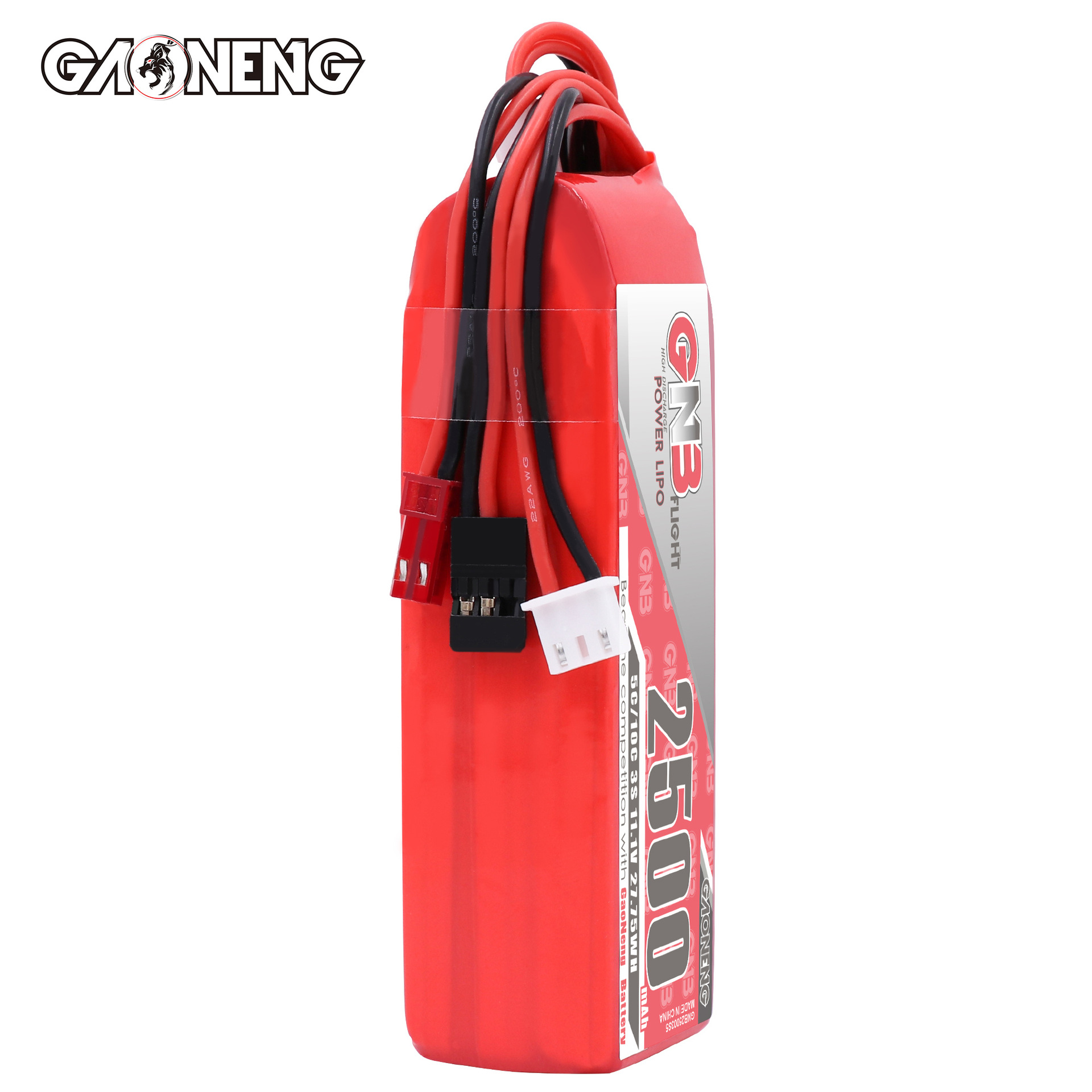 بطارية ليثيوم GNB عالية الطاقة سعة 2500 مللي أمبير/ساعة، 3 خلايا، 11.1 فولت، 5 سي لتجهيز جهاز التحكم عن بُعد X9D PLUS - Image 5