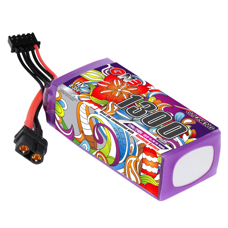 GNB High Energy 1300mAh 4S 15.2V 120C HV FPV Lipo Battery for Racing Drone - Image 3