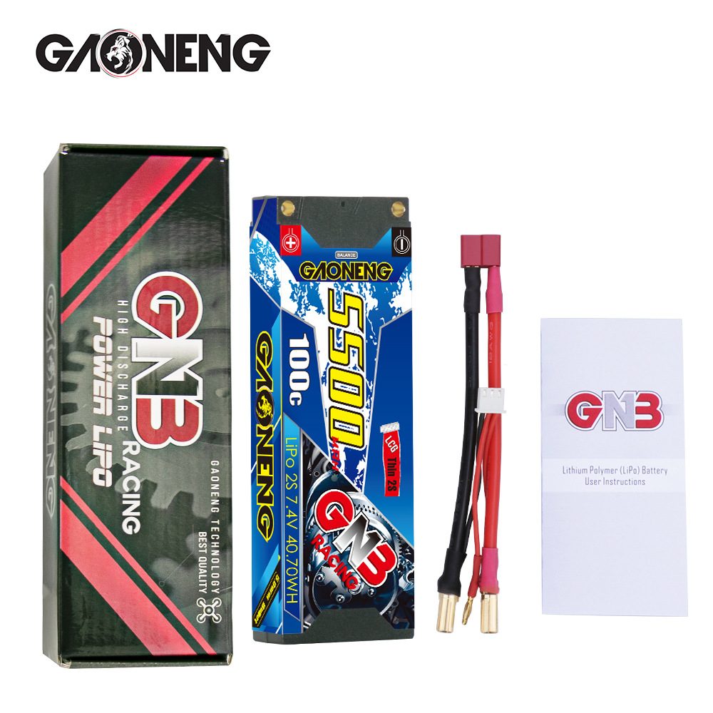 GNB High Energy 5500 mAh 2S 7,4 V 100 C LCG Hardcase LiPo-Akku für 1/10 RC-Rennwagen - Image 4