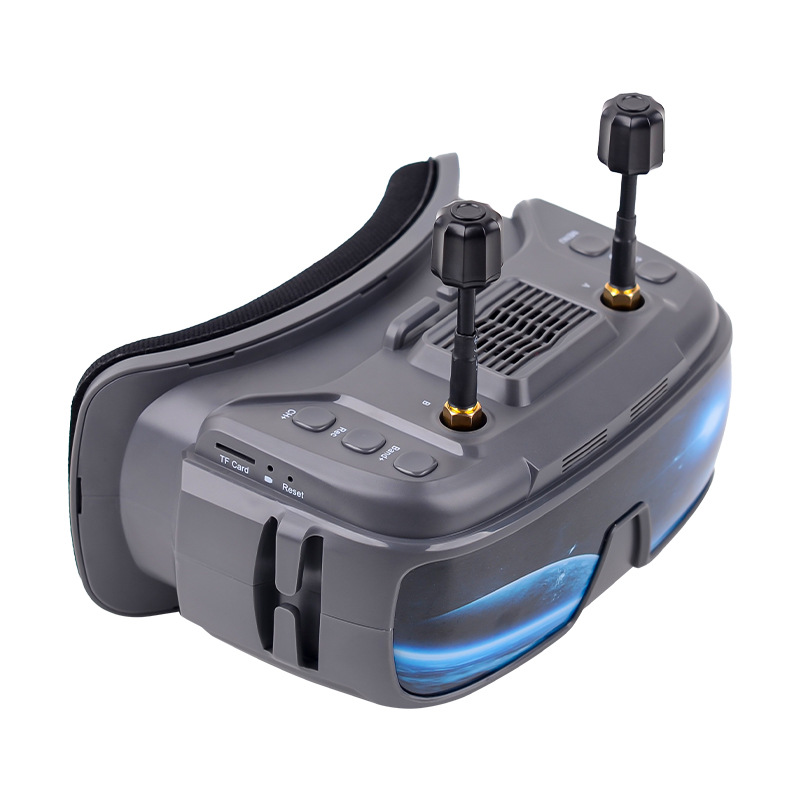 VR200 FPV Video Goggles 5.8G Dual Receiver Head Mounted for Drone Racing Adjustable Nearsightedness - Image 4