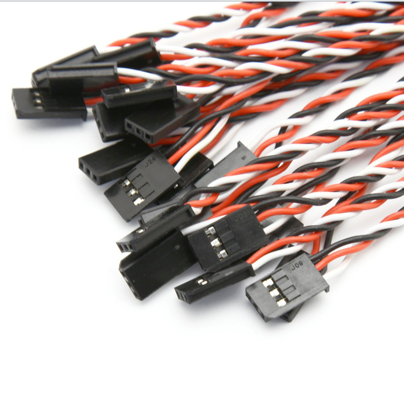 60 Core Anti Interference Flight Control Cable 2 Head Male Servo Extension Cable Futaba Standard Male To Male Jr Stranded Wire 40cm - Image 2
