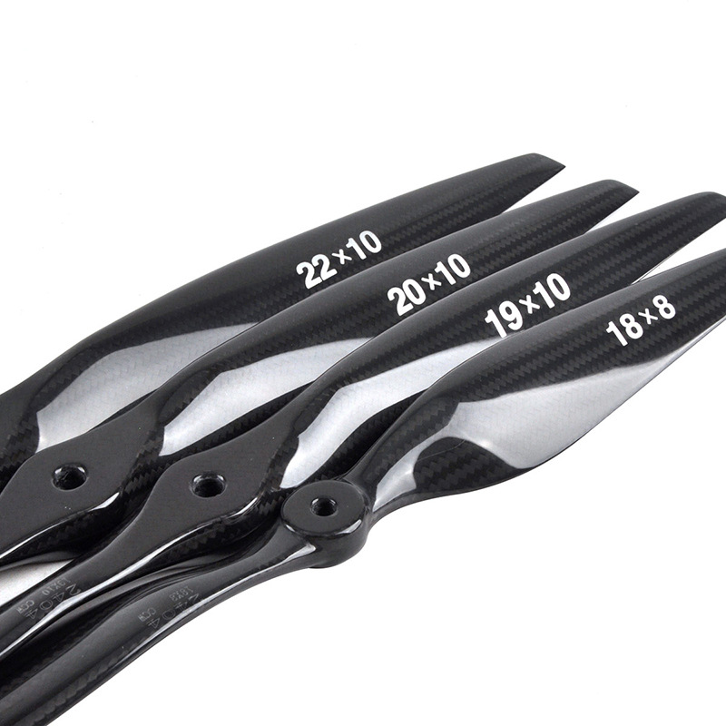Electric Carbon Fiber Propeller 3K Pattern RC Model Airplane Props 1808 1810 1910 2010 2210 Zyhobby - Image 3