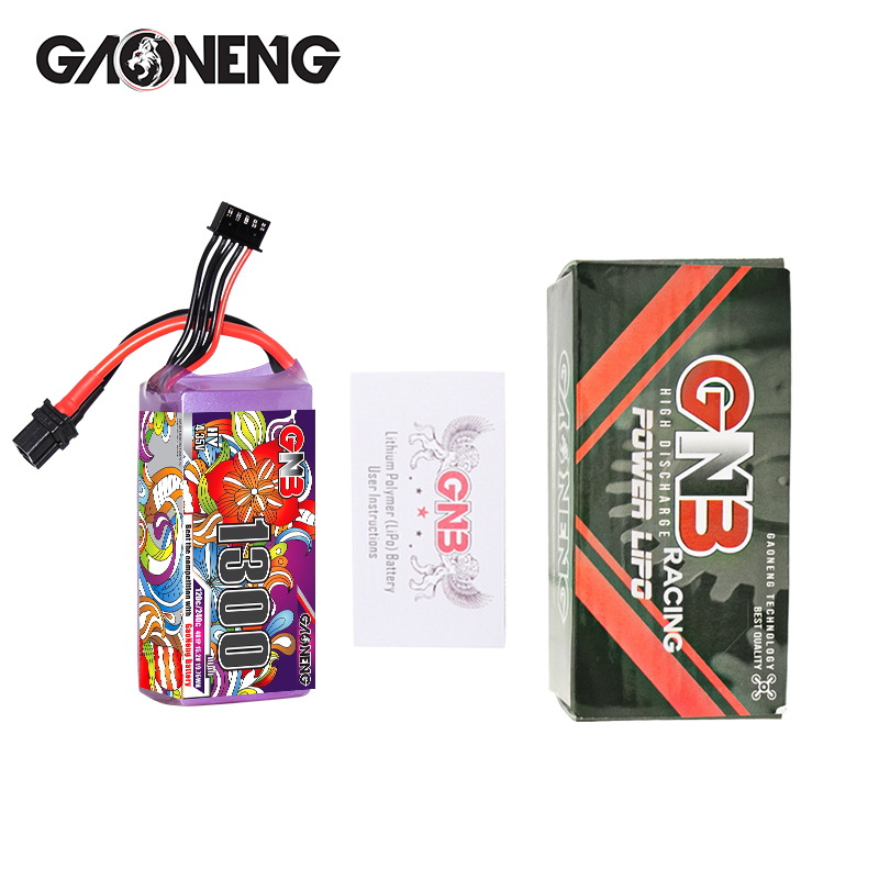 GNB High Energy 1300mAh 4S 15.2V 120C HV FPV Lipo Battery for Racing Drone - Image 4
