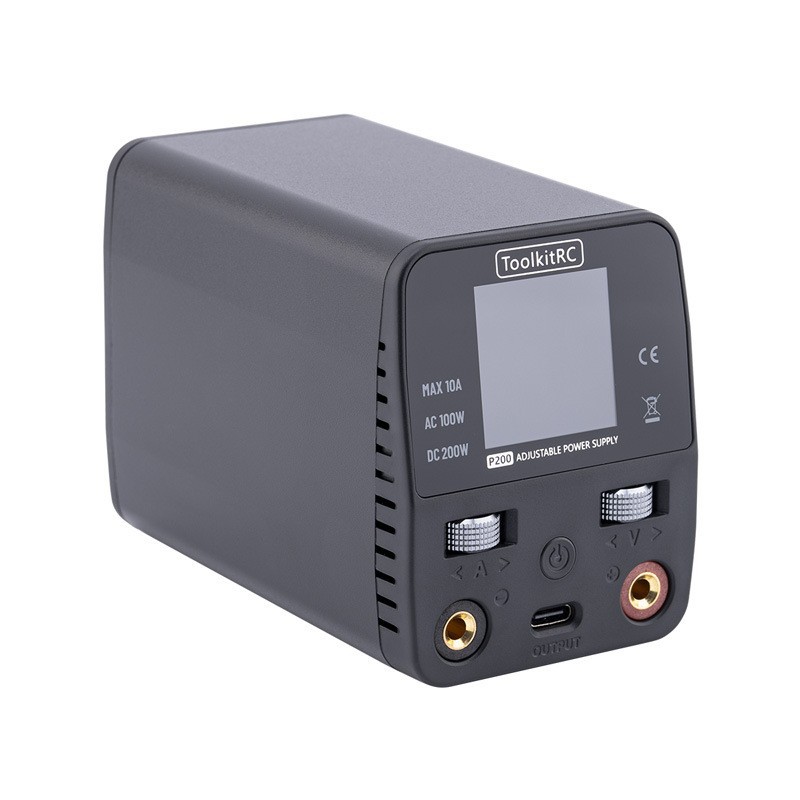 ToolkitRC P200v2 Mini Desktop Adjustable Power Supply AC100W DC200W Input 7-28V - Image 3