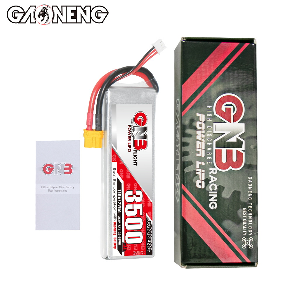 GNB High Energy 3500mAh 2S 7,4V 110C LiPo-Akku für RC-Autos, Modellschiffe, Flugmodelle, FPV-Spielzeug – individueller Stecker - Image 4