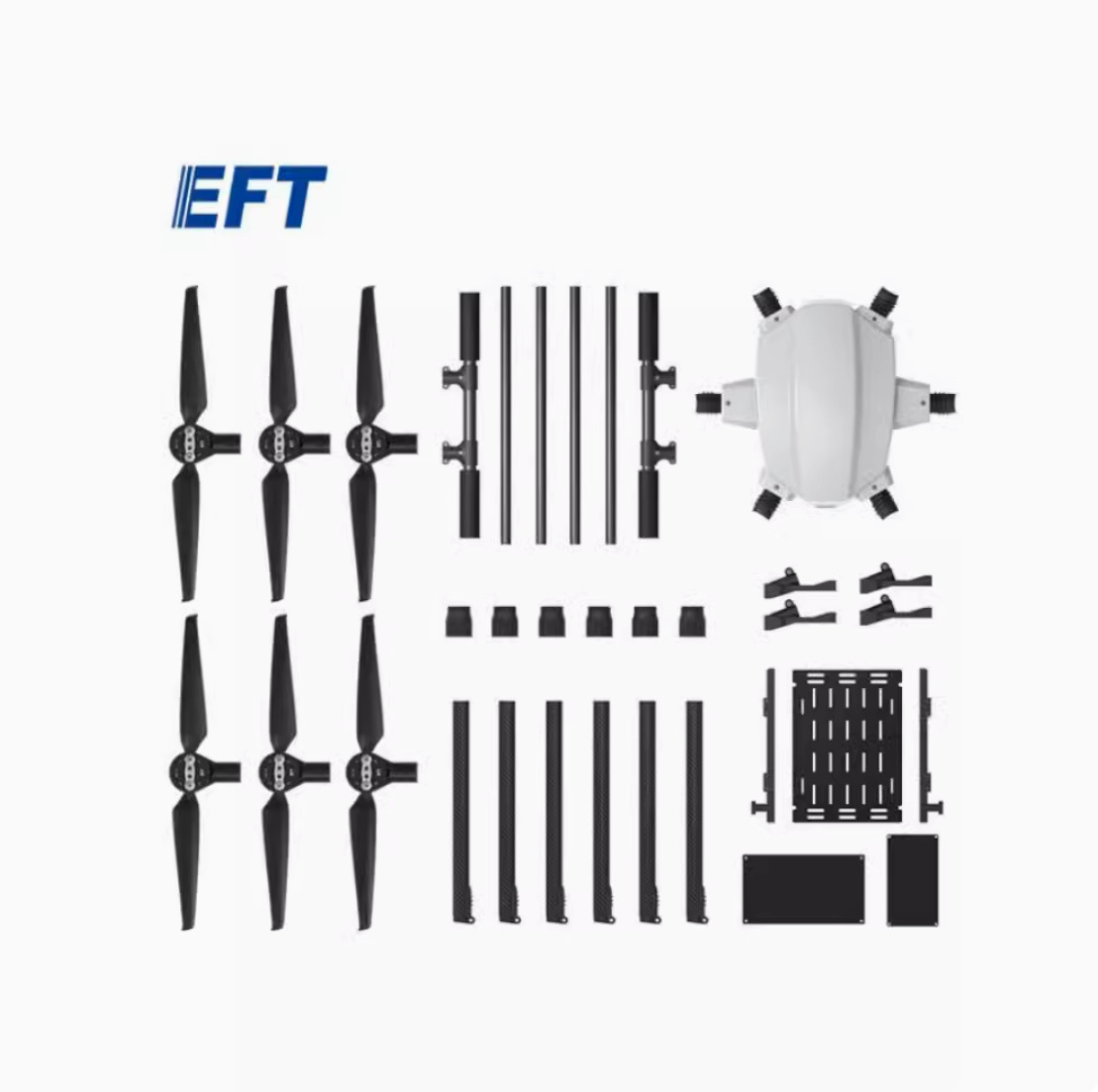 Eft X6100 Multi Purpose Industry Agricultural Drone Frame Pnp Set Includes 6 Hobbywing E5 Motors - Image 4