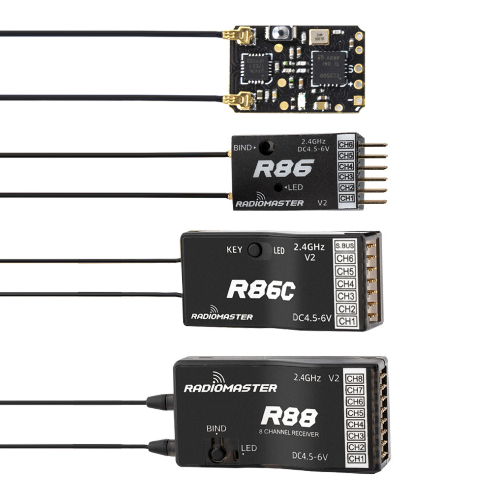 Radiomaster TX16S Receiver D8 Protocol R88 86C 8mini R Series RC Link - Image 5