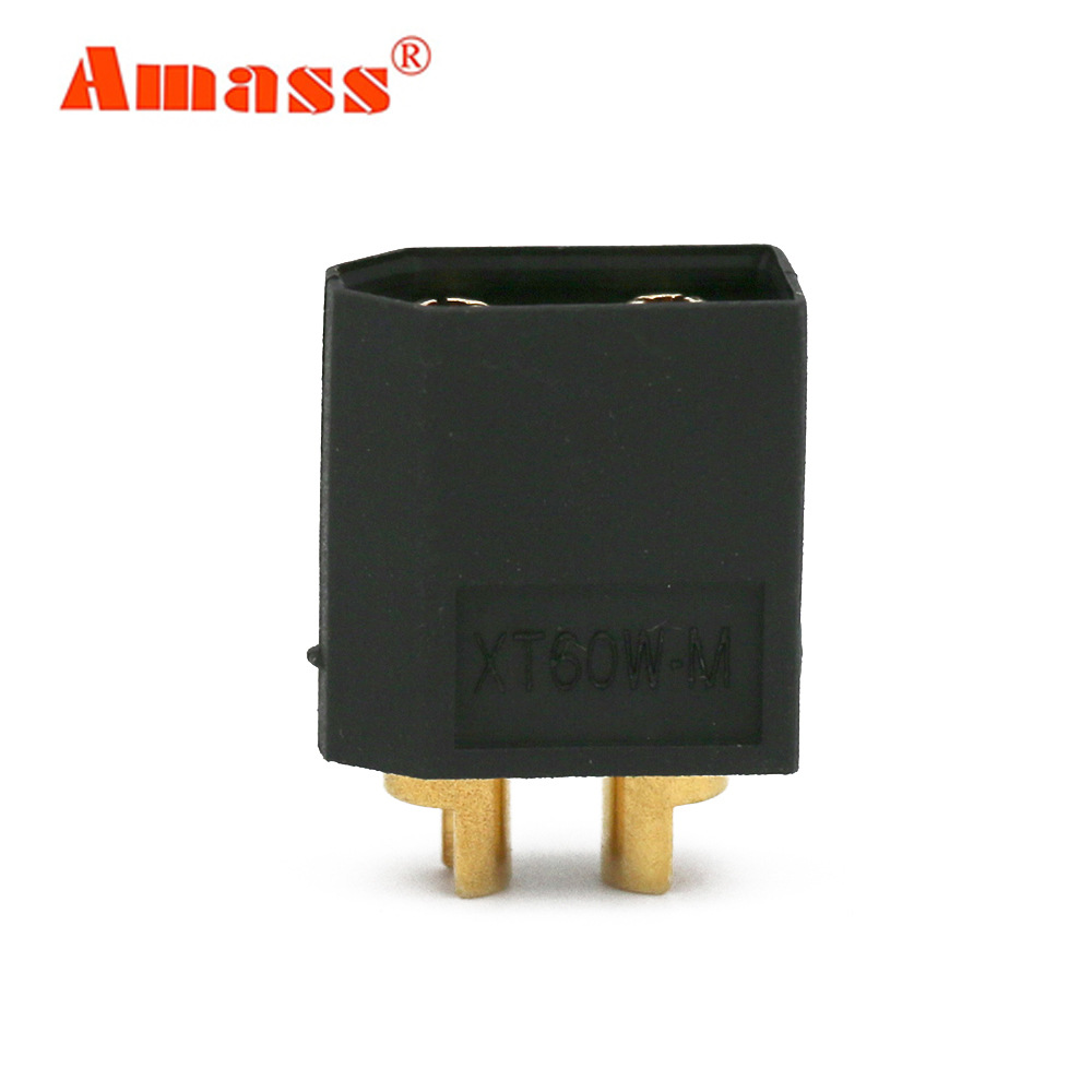 Amass XT60W wasserdichter Stecker – männlich und weiblich, vergoldet, schwarz – Zubehör für Flugmodelle - Image 2