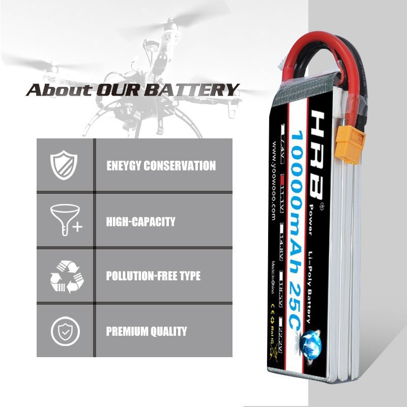 HRB RC LiPo Battery 10000mAh 16000mAh 22000mAh 25C 2S3S4S5S6S for Aircraft - Image 4