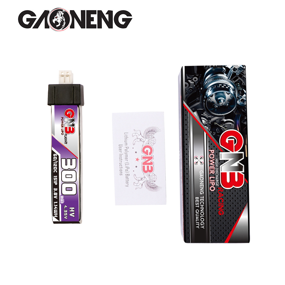 GNB High Energy 300 mAh 1S 3,8 V 60 C HV bürstenlose Lithium-Batterie für Flugmodelle und FPV-Drohnen - Image 4