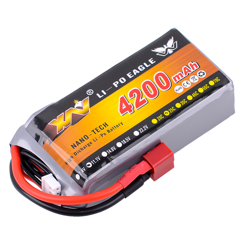 Eagle King 11.1V 4200mAh 25C 4S Lithium Battery for RC Car Model Axial Capra Goat - Image 3