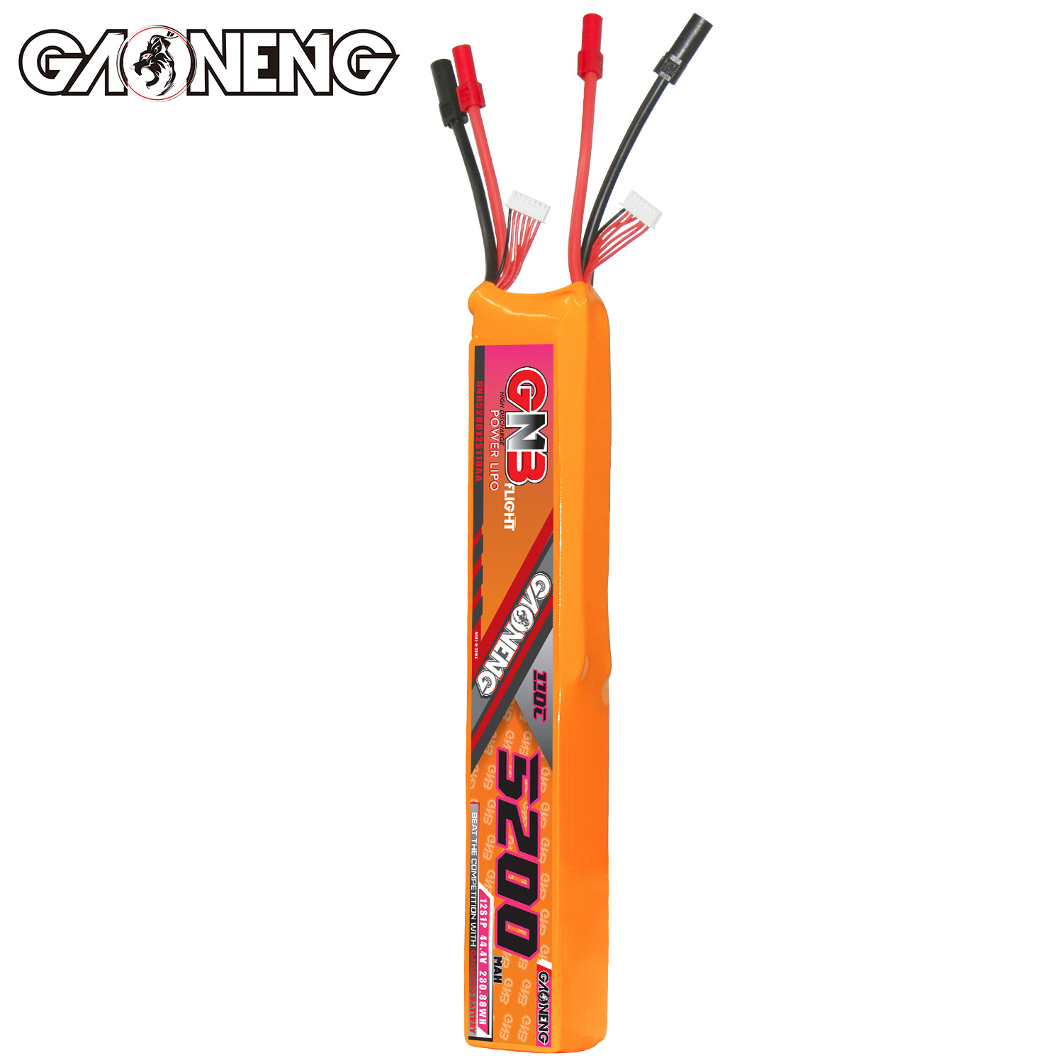 GNB High Energy 5200mAh 12S 44.4V 110C LiPo Battery for 600-700 Grade RC Helicopter GNB520012S110AA - Image 5