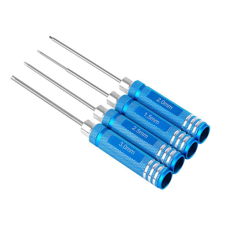 RC Model Hex Socket Screwdriver Set White Steel 15mm 20mm 25mm 30mm Cutter Heads Aircraft Tool - Image 2
