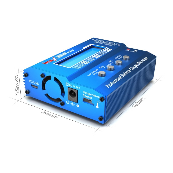SKYRC B6 Mini 60W – Professioneller Balancer-Ladegerät für 1S bis 6S LiPo-, LiFe-, LiIon-, NiMH-, NiCd- und Pb-Akkus - Image 3