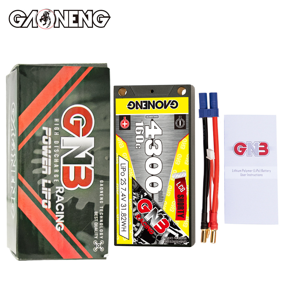 GNB High Energy 4300mAh 2S 7.4V 160C RC Racing Thin Electric Lithium Battery for 1/12 Drift Big Foot Off Road - Image 4