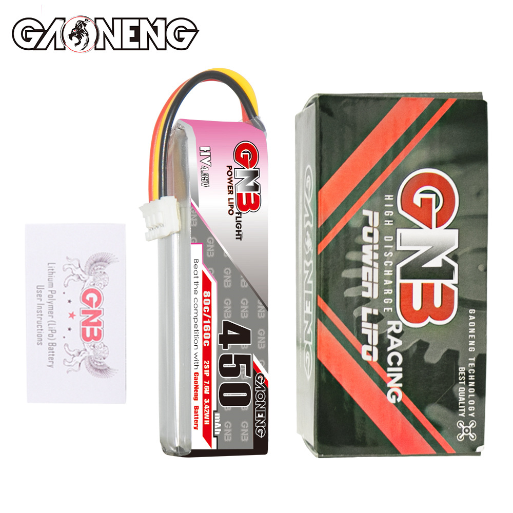 GNB 450mAh 2S 7,6V 80C HV LiPo-Akku für RC-Moskito-Autos und Spielzeuge - Image 4