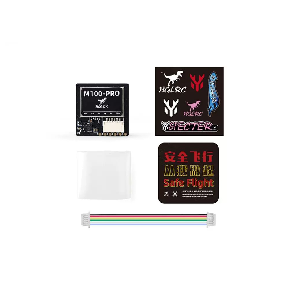 HGLRC M100 PRO 5883 Compass GPS Five Mode Positioning Module for Fixed Wing RC Drone - Image 4
