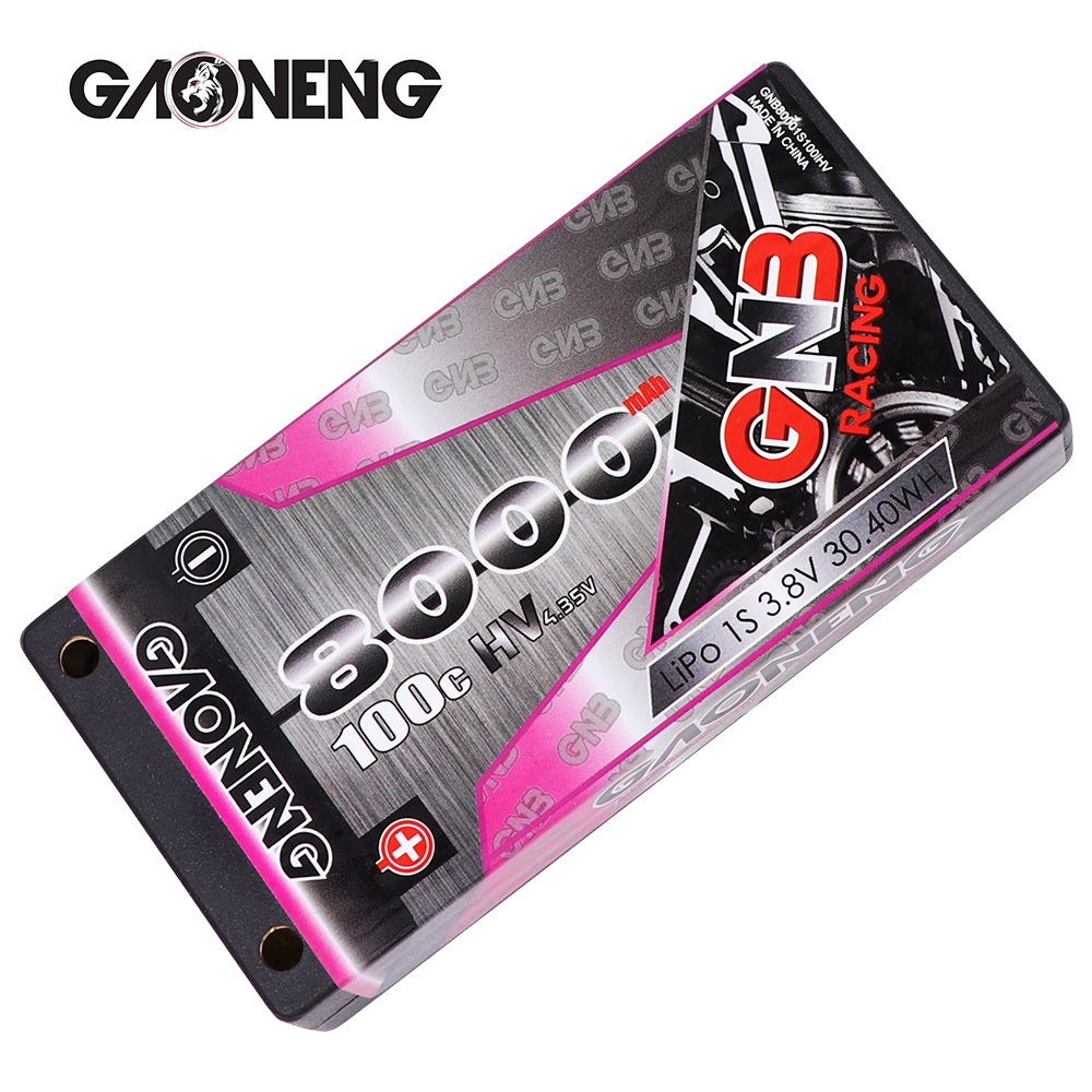 GNB High Energy 8000mAh 1S2P 3.8V 100C HV-Hartschalen-LiPo-Akku für RC-Autos - Image 5