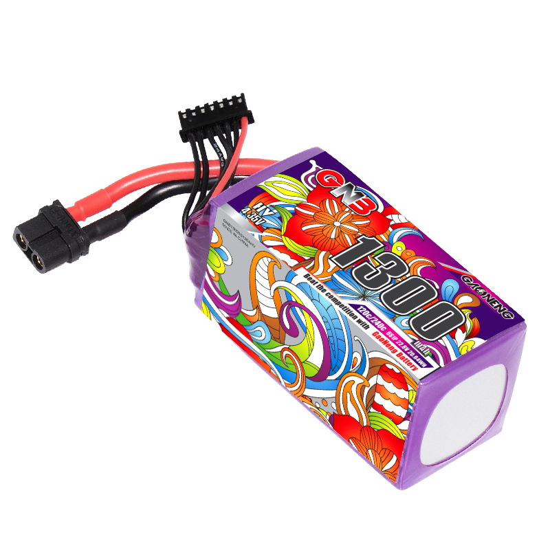 GNB 1300mAh 6S 22.8V 120C High Energy HV LiPo Battery for FPV Racing Drone - Image 4