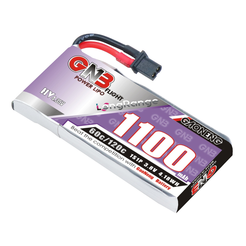 GNB 1100mAh 1S 3.8V 60C HV LiPo Battery for Indoor Traversing Drone A30 Interface - Image 5