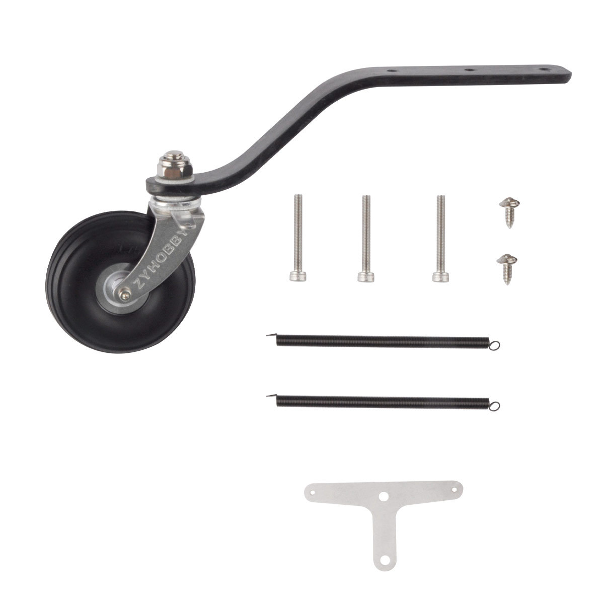 Fulite Aircraft Model Tail Wheel Bracket Set 20-150cc Fixed Wing Drone Tail Landing Gear - Image 2